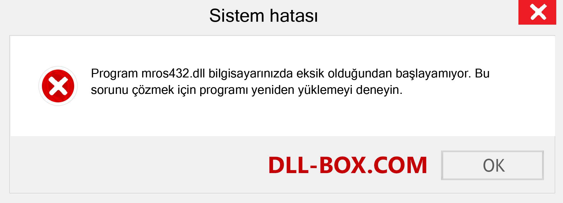 mros432.dll dosyası eksik mi? Windows 7, 8, 10 için İndirin - Windows'ta mros432 dll Eksik Hatasını Düzeltin, fotoğraflar, resimler